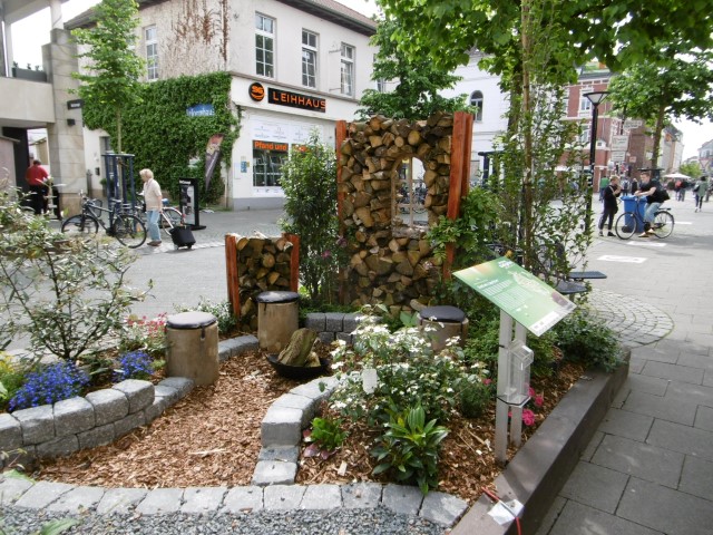 Tuintje in een straat in Oldenburg